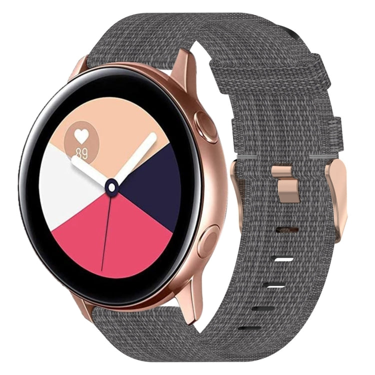 20mm Nylon Woven Watch Band, For Samsung Galaxy Watch Active 2 44mm, For Samsung Galaxy Watch Active 40mm, For Samsung Galaxy Watch 42mm, For Samsung Gear Sport, For Samsung Gear S2 Classic