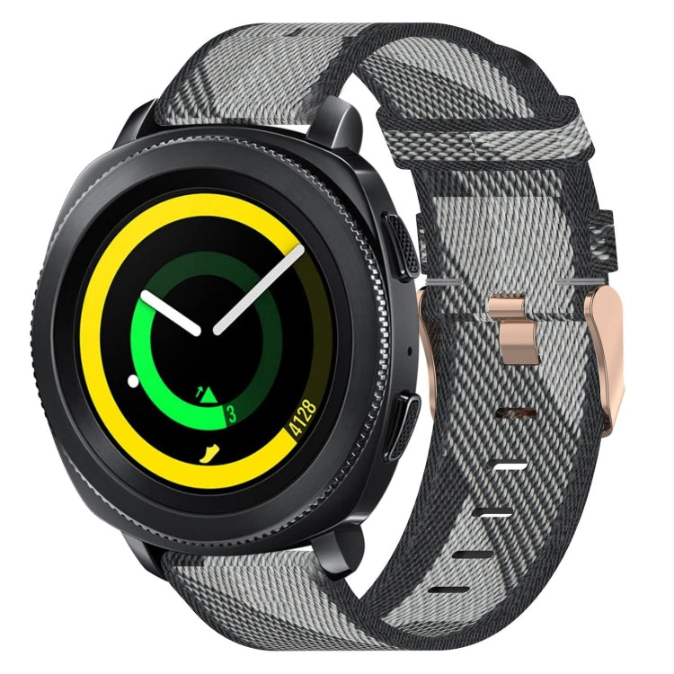 20mm Nylon Woven Watch Band, For Samsung Galaxy Watch Active 2 44mm, For Samsung Galaxy Watch Active 40mm, For Samsung Galaxy Watch 42mm, For Samsung Gear Sport, For Samsung Gear S2 Classic