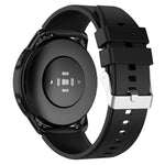 Protruding Head Silicone Strap Silver Buckle, For Samsung Galaxy Watch3 45mm 22mm, For Samsung Galaxy Gear S3 Classic 22mm, For Samsung Galaxy Gear S3 Frontier 22mm, For Samsung Galaxy Watch Heart-S 20mm