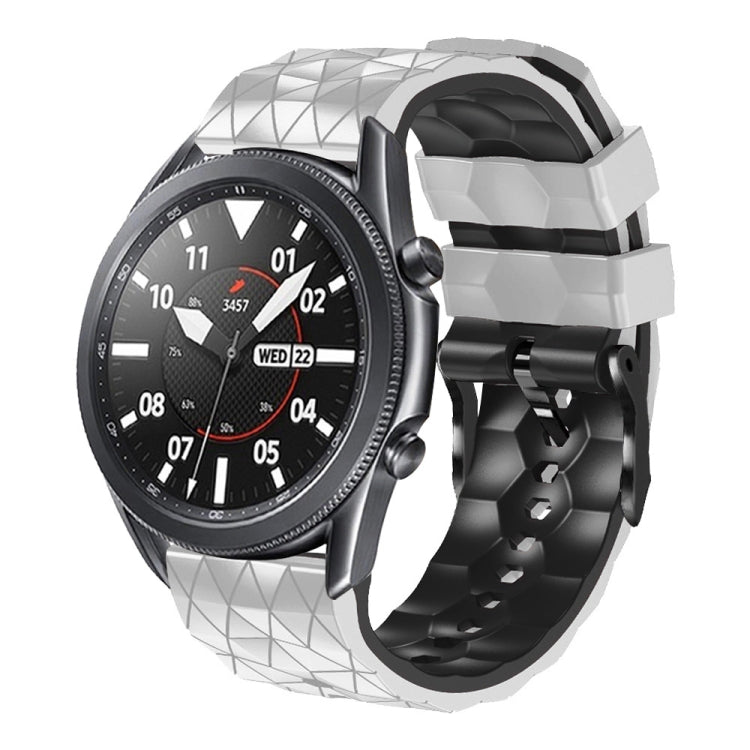 22mm Football Pattern Two-Color Silicone Strap, For  Xiaomi Haylou RT2 LS10, For Xiaomi Haylou RS4 LS12, For Xiaomi Haylou GST LS09B, For Xiaomi Haylou RT LS05S