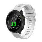 20mm Silicone Twill Watch Band, For Garmin Vivomove Sport, For Garmin Venu 2 Plus, For Garmin Approach S40, For Garmin Forerunner 158