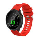 20mm Silicone Twill Watch Band, For Garmin Forerunner 55, For Garmin Venu, For Garmin Venu SQ, For Garmin Vivomove 3