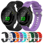 20mm Silicone Twill Watch Band, For Garmin Forerunner 645 Music