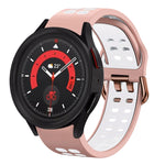 20mm Breathable Two-Color Silicone Watch Band, For Samsung Galaxy Watch 5  40mm, For Samsung Galaxy Watch 5  44mm