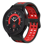 20mm Breathable Two-Color Silicone Watch Band, For Samsung Galaxy Watch 5  40mm, For Samsung Galaxy Watch 5  44mm
