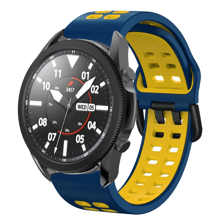 20mm Breathable Two-Color Silicone Watch Band, For Samsung Galaxy Watch 5 Pro  45mm, For Samsung Galaxy Watch 4 40mm