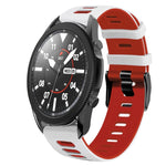 20mm Two-Color Silicone Watch Band, For Samsung Galaxy Watch 5 Pro  45mm, For Samsung Galaxy Watch 4 40mm