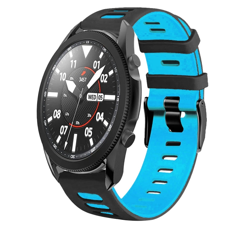 20mm Two-Color Silicone Watch Band, For Samsung Galaxy Watch 5 Pro  45mm, For Samsung Galaxy Watch 4 40mm