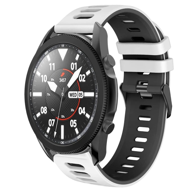 20mm Two-Color Silicone Watch Band, For Samsung Galaxy Watch 5 Pro  45mm, For Samsung Galaxy Watch 4 40mm