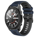 20mm Two-Color Silicone Watch Band, For Samsung Galaxy Watch 5 Pro  45mm, For Samsung Galaxy Watch 4 40mm