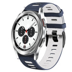 20mm Two-Color Silicone Watch Band, For Samsung Galaxy Watch 4 Classic 42mm, For Samsung Galaxy Watch Active 2
