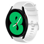 20mm Plaid Solid Color Silicone Watch Band, For Samsung Galaxy Watch4 44mm, For Samsung Galaxy Watch4 Classic 46mm, For Samsung Galaxy Watch4 Classic 42mm, For Samsung Galaxy Watch Active 2