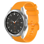 20mm Plaid Solid Color Silicone Watch Band, For Samsung Galaxy Watch4 44mm, For Samsung Galaxy Watch4 Classic 46mm, For Samsung Galaxy Watch4 Classic 42mm, For Samsung Galaxy Watch Active 2