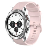 20mm Plaid Solid Color Silicone Watch Band, For Samsung Galaxy Watch4 44mm, For Samsung Galaxy Watch4 Classic 46mm, For Samsung Galaxy Watch4 Classic 42mm, For Samsung Galaxy Watch Active 2