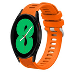 20mm Twill Solid Color Silicone Watch Band, For Samsung Galaxy Watch4 44mm, For Samsung Galaxy Watch4 Classic 46mm, For Samsung Galaxy Watch4 Classic 42mm, For Samsung Galaxy Watch Active 2