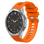 20mm Twill Solid Color Silicone Watch Band, For Samsung Galaxy Watch4 44mm, For Samsung Galaxy Watch4 Classic 46mm, For Samsung Galaxy Watch4 Classic 42mm, For Samsung Galaxy Watch Active 2