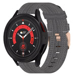 20mm Nylon Woven Watch Band, For Samsung Galaxy Watch5 40mm, For Samsung Galaxy Watch5 44mm, For Samsung Galaxy Watch5 Pro 45mm, For Samsung Galaxy Watch4 40mm, For Samsung Galaxy Watch4 44mm, For Samsung Galaxy Watch4 Classic 46mm