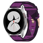 20mm Nylon Woven Watch Band, For Samsung Galaxy Watch5 40mm, For Samsung Galaxy Watch5 44mm, For Samsung Galaxy Watch5 Pro 45mm, For Samsung Galaxy Watch4 40mm, For Samsung Galaxy Watch4 44mm, For Samsung Galaxy Watch4 Classic 46mm