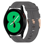 20mm Nylon Woven Watch Band, For Samsung Galaxy Watch5 40mm, For Samsung Galaxy Watch5 44mm, For Samsung Galaxy Watch5 Pro 45mm, For Samsung Galaxy Watch4 40mm, For Samsung Galaxy Watch4 44mm, For Samsung Galaxy Watch4 Classic 46mm