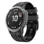 26mm Silicone Sports Two-Color Watch Band, For Garmin Descent MK2, For Garmin Descent MK2i