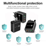45W PD25W + 2 x QC3.0 USB Multi Port Charger with USB to Type-C Cable, UK Plug, UK Plug + USB to Type-C Cable