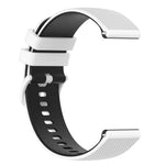 20mm Checkered Two-Color Silicone Watch Band, For Samsung Gear Sport, For Samsung Gear S2 Classic