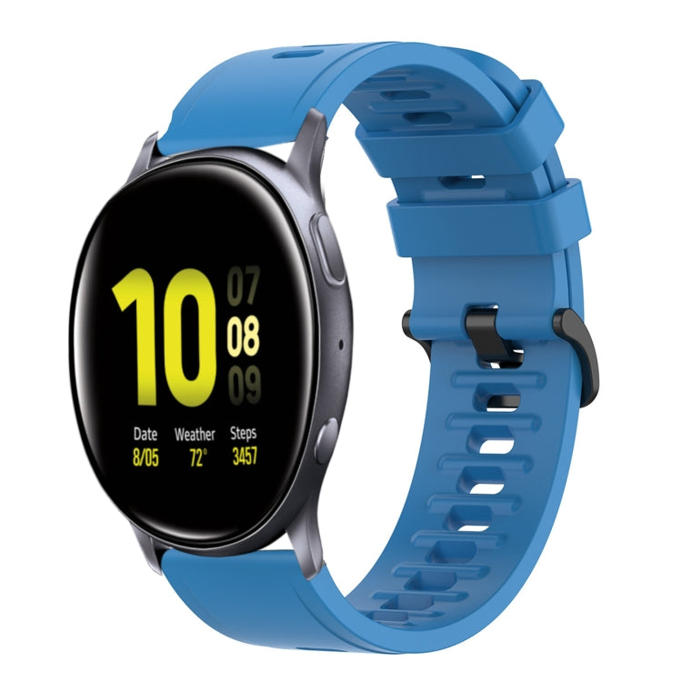 20mm Solid Color Soft Silicone Watch Band, For Samsung Galaxy Watch Active 2 44mm, For Samsung Galaxy Watch 42mm