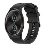 20mm Solid Color Soft Silicone Watch Band, For Garmin Garminmove Style, For Garmin Forerunner 645 Music