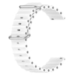 22mm Ocean Style Silicone Solid Color Watch Band, For Samsung Galaxy Watch3 45mm, For Samsung Galaxy Watch 46mm, For Samsung Gear S3 Classic, For Samsung Gear S3 Frontier