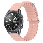 22mm Ocean Style Silicone Solid Color Watch Band, For Samsung Galaxy Watch3 45mm, For Samsung Galaxy Watch 46mm, For Samsung Gear S3 Classic, For Samsung Gear S3 Frontier