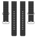 22mm Ocean Style Silicone Solid Color Watch Band, For Samsung Galaxy Watch3 45mm, For Samsung Galaxy Watch 46mm, For Samsung Gear S3 Classic, For Samsung Gear S3 Frontier