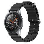 22mm Ocean Style Silicone Solid Color Watch Band, For Samsung Galaxy Watch3 45mm, For Samsung Galaxy Watch 46mm, For Samsung Gear S3 Classic, For Samsung Gear S3 Frontier
