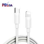 65W Dual PD Type-C + 3 x USB Multi Port Charger with 3A Type-C to 8 Pin Data Cable, US Plug, US Plug + Type-C to 8 Pin Cable