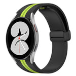 Folding Magnetic Clasp Silicone Watch Band, For Samsung Galaxy Watch 5 44mm, For Samsung Galaxy Watch 5 40mm, For Samsung Galaxy Watch 4 44mm, For Samsung Galaxy Watch 4 40mm