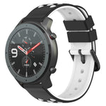 22mm Two-Color Porous Silicone Watch Band, For Amazfit 3, For Amazfit GTR 47mm