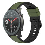 22mm Two-Color Silicone Watch Band, For Amazfit 3, For Amazfit GTR 47mm