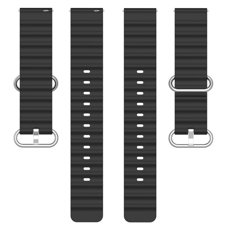 Ocean Style Solid Color Silicone Watch Band, For Amazfit GTR 4 22mm, For Amazfit GTS 4 Mini 20mm