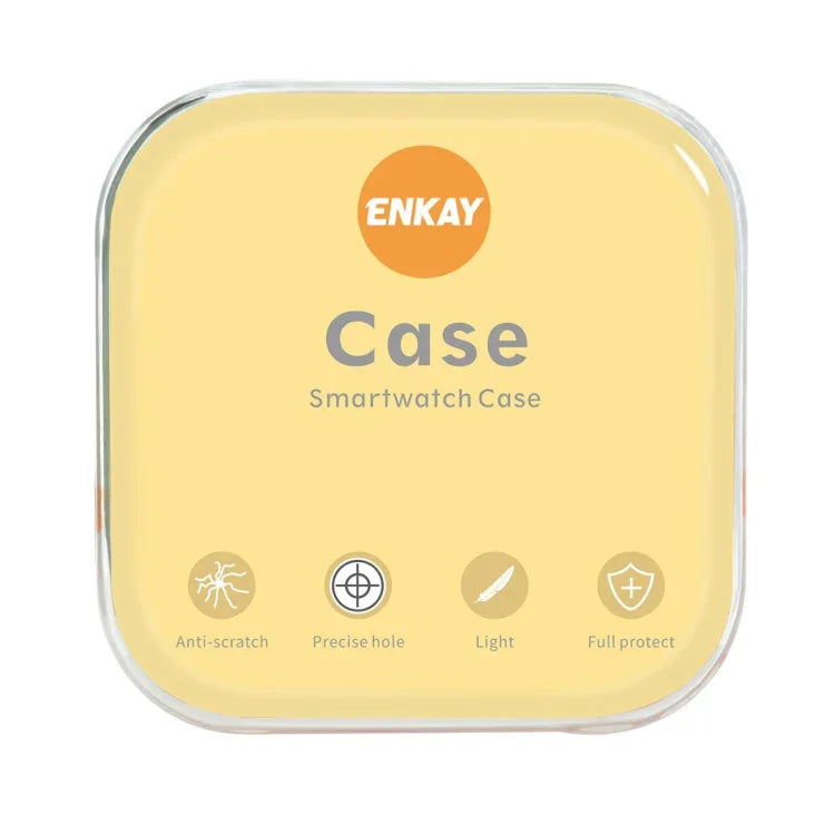 For Apple Watch Ultra / Ultra 2 49mm ENKAY Full Coverage Transparent Soft TPU Case with Screen Film