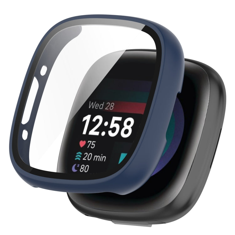 PC+ Toughened Film Integrated Protective Case, For Fitbit Versa 4, For  Fitbit Sense 2