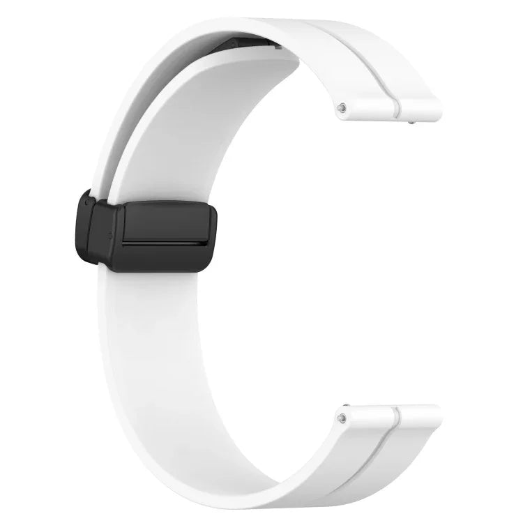 22mm Solid Color Magnetic Clasp Silicone Watch Band, For Samsung Galaxy Watch3 45mm, For Samsung Galaxy Watch 46mm, For Samsung Gear S3 Classic, For Samsung Gear S3 Frontier