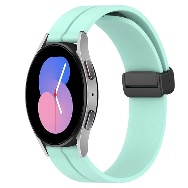 22mm Solid Color Magnetic Clasp Silicone Watch Band, For Samsung Galaxy Watch3 45mm, For Samsung Galaxy Watch 46mm, For Samsung Gear S3 Classic, For Samsung Gear S3 Frontier