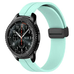 22mm Solid Color Magnetic Clasp Silicone Watch Band, For Samsung Galaxy Watch3 45mm, For Samsung Galaxy Watch 46mm, For Samsung Gear S3 Classic, For Samsung Gear S3 Frontier