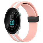 20mm Folding Magnetic Clasp Silicone Watch Band, For Garmin Forerunner 55, For Garmin Venu, For Garmin Venu SQ, For Garminmove Luxe