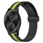20mm Folding Magnetic Clasp Silicone Watch Band, For Garmin Garminmove Style, For Garmin Forerunner 645 Music, For Garmin Forerunner Sq2, For Garmin Forerunner Sq2 Music
