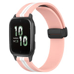 20mm Folding Magnetic Clasp Silicone Watch Band, For Garmin Garminmove Style, For Garmin Forerunner 645 Music, For Garmin Forerunner Sq2, For Garmin Forerunner Sq2 Music