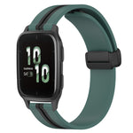 20mm Folding Magnetic Clasp Silicone Watch Band, For Garmin Garminmove Style, For Garmin Forerunner 645 Music, For Garmin Forerunner Sq2, For Garmin Forerunner Sq2 Music