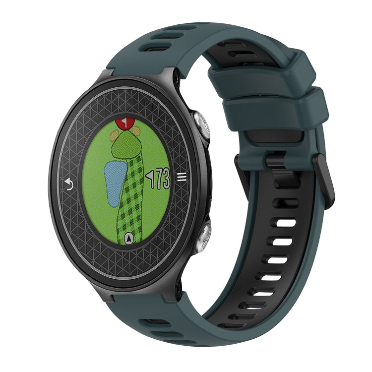 Two-Color Silicone Watch Band, For Garmin Approach S20, For Garmin Approach S5, For Garmin Approach S6