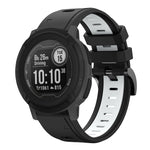 22mm Two-Color Sports Silicone Watch Band, For Garmin Instinct, For Garmin Descent G1