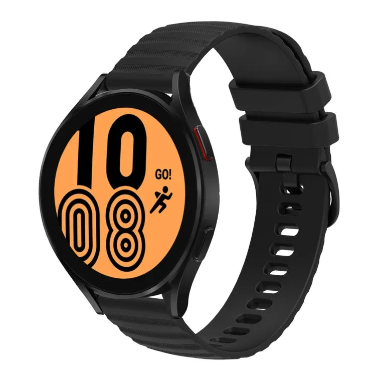 22mm Wavy Dot Pattern Solid Color Silicone Watch Band, For Samsung Galaxy Watch3 45mm, For Samsung Galaxy Watch 46mm, For Samsung Gear S3 Classic, For Samsung Gear S3 Frontier