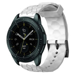 20mm Football Pattern Solid Color Silicone Watch Band, For Samsung Galaxy Watch Active 2 44mm, For Samsung Galaxy Watch 42mm